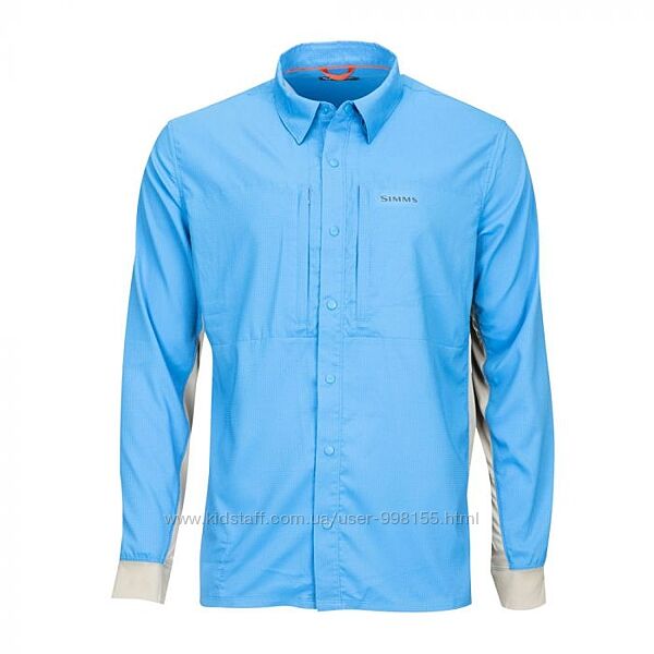 Мужская рубашка Simms Intruder BiComp Shirt UPF 30 Snap Front Long Sleeve