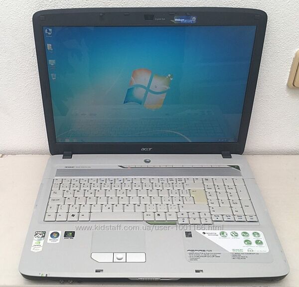Ноутбук Acer Aspire 7520G - 17,1 - 2 Ядра - Ram 2Gb - HDD 160Gb - Идеал