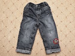Теплые зимние штаны, джинсы с флисовой подкладкой Baby club C&A р.86