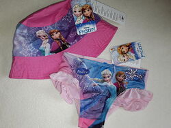 Стильный набор Frozen Холодное сердце на 3-8 лет, плавки и панамка девочке