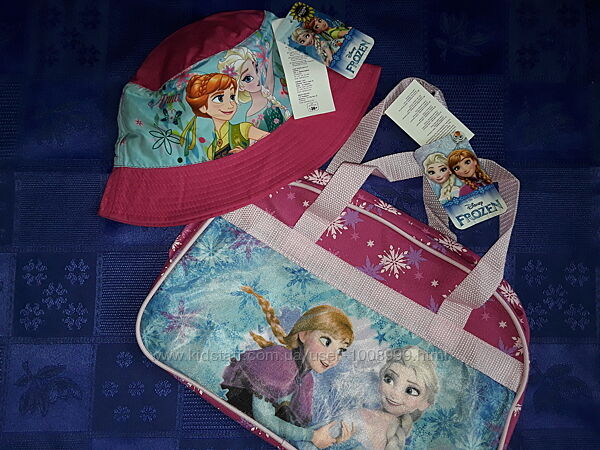 Набор сумка и панамка Фрозен Холодное сердце Анна и Эльза, комплект девочке
