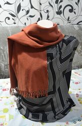 Теплий вовняний шарф 100 овчина овеча вовна Compliments Оригінал Шотландія