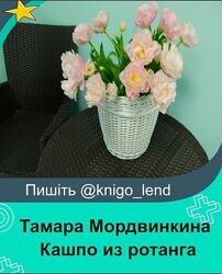 Кашпо из ротанга Тамара Мордвинкина