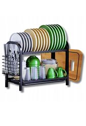 Сушка для посуду метал чорна