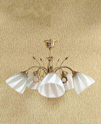 Люстра 5 плафонов с креплением на крючок