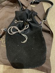 Сумочка бочонок кожа