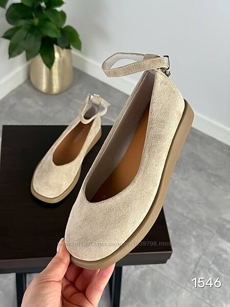 Стильні туфлі з ремінцем -Poline-