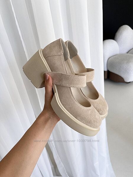 Туфлі з ремінцями. Зручні підбори. Натуральна шкіра. Виробник Україна