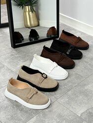 Туфлі з декором -Michele-, натуральна шкіра. Палітра кольорів