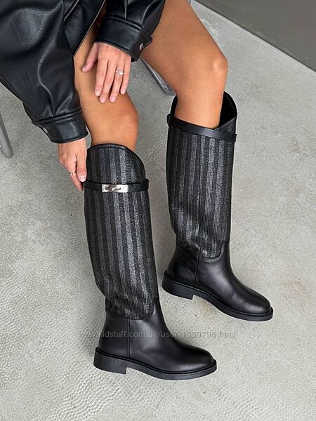 Демісезонні чоботи жокейки. Натуральна шкіра. Преміум якість. Україна 105Stor