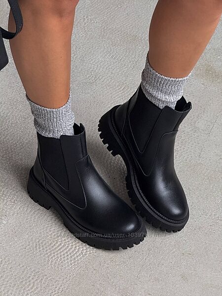 Зимові черевики - челсі. Натуральна шкіра. Україна