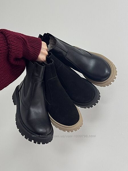 Зимові черевики челсі. Натуральна шкіра. Україна