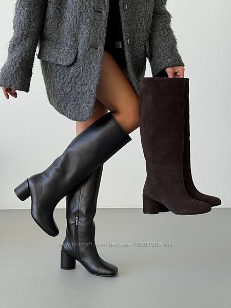 Демісезонні чоботи з анатомічним носиком Olli Shoes. Натуральна шкіра