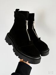 Черевички зимові -Varto-. Натуральна замшева шкіра 