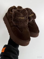 Стильні утеплені кеди. Натуральна замшева шкіра