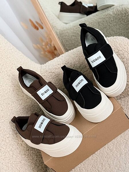 Стильні жіночі кеди на липучках. Два види