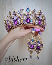 Корона з сережками