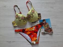 Купальник Амареа Италия Amarea пуш-ап р.42в 70в 75в с пайетками пайетки