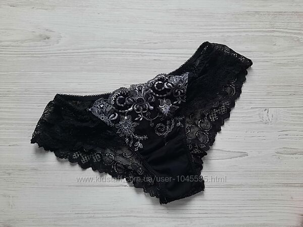 Черные кружевные трусики бразилианы р. м Jasmine Lingerie Жасмин