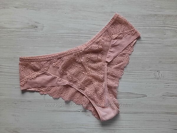 Нежно-розовые трусики бразилианы жасмин р. L Jasmine Lingerie кружевные