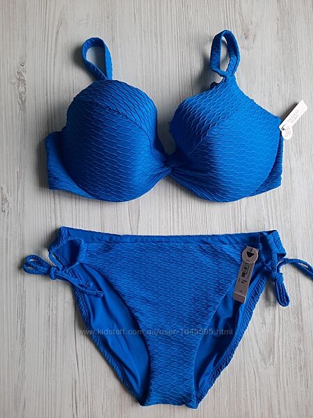 Синий купальник Victorias secret оригинал чашка Д Е 85Е 90Е 85Д 90Д 38D