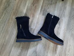 Женские зимние черные ботинки сапоги полусапожки Camalini теплые на меху 37