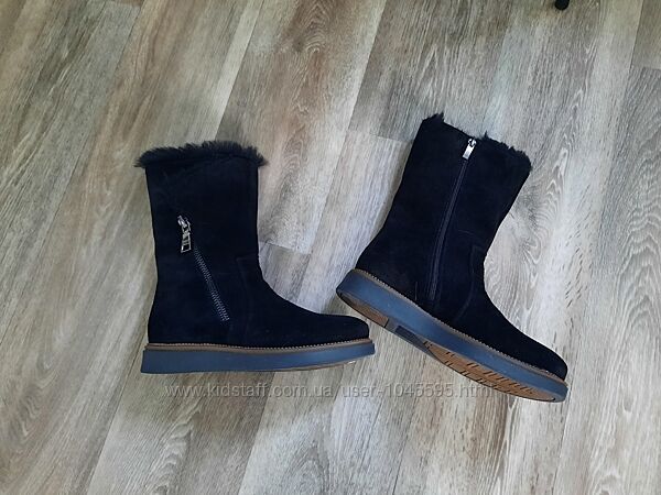 Женские зимние черные ботинки сапоги полусапожки Camalini теплые на меху 37