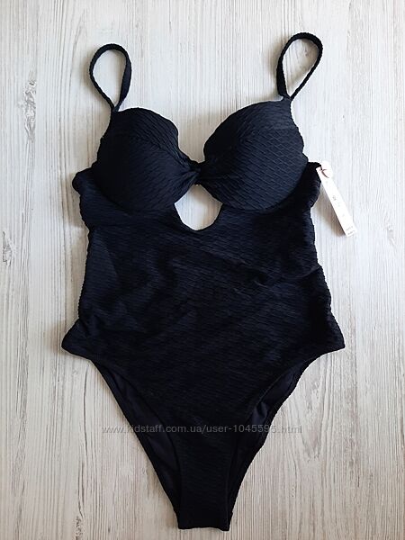 Новый черный сдельный цельный купальник пуш-ап с пуш-апом Victorias secret