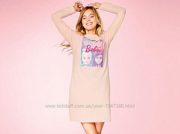 Нічна сорочка barbi із бавовни esmara р. m, l