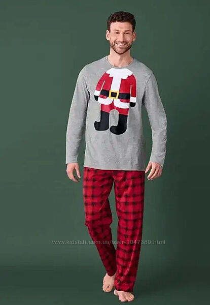 Піжама чоловіча різдвяна з сантою