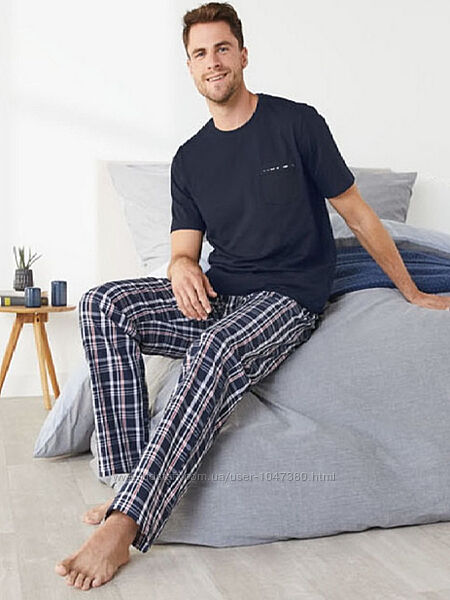 Піжама футболка  штани чоловіча бавовняна livergy