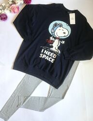 Домашній Костюм/ Піжама Snoppy. H&M. Котон. Oversize. S розмір. Нова