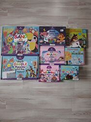 Наборы Tookyland водная раскраска, рисование штампами, проэктор, витраж.