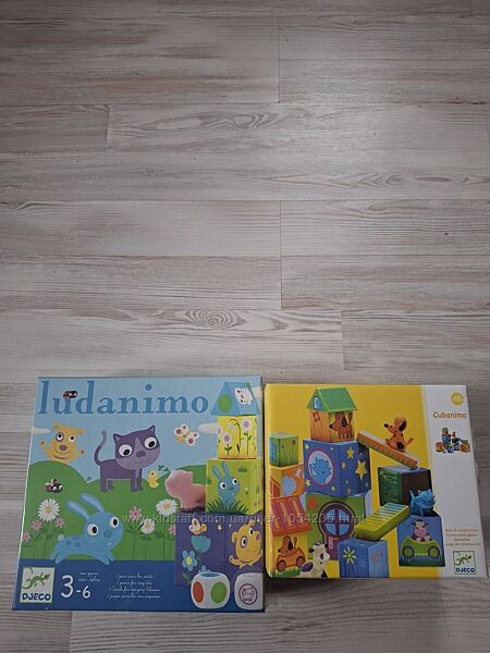 Кубики Djeco Cubanimo и Ludanimo.