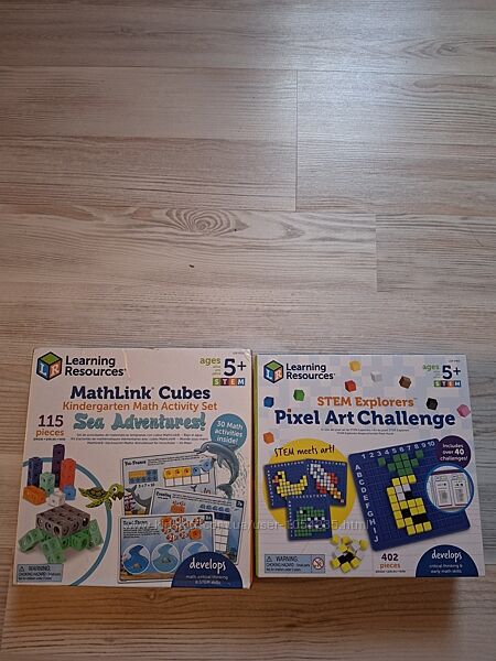 Игры Learning Resources Mathlink Cubes Sea, Pixel Art.