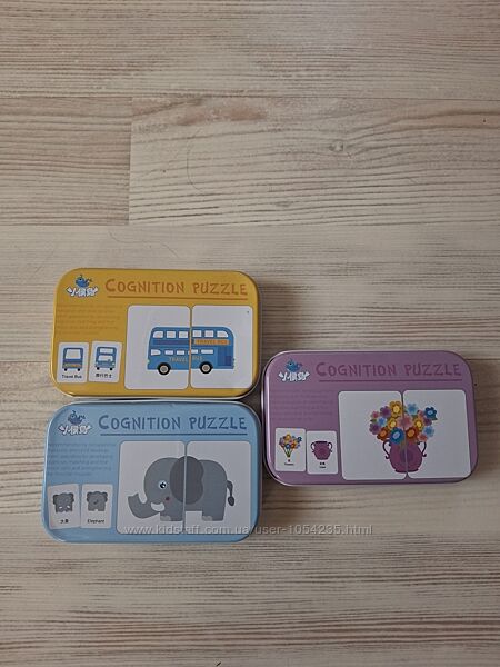 Развивающие наборы пазлов-половинок.