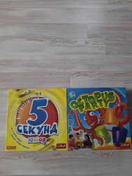 Настольные игры Trefl 5 секунд юниор и вечеринка осьминога.