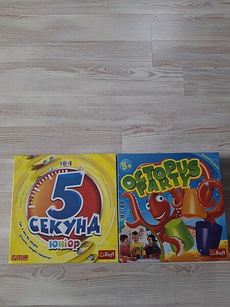 Настольные игры Trefl 5 секунд юниор и вечеринка осьминога.