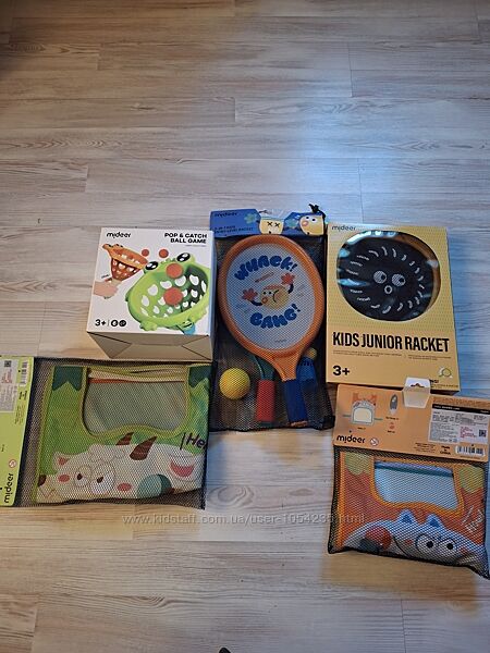 Наборы Mideer Мягкий теннис, додж-бол, поймай мяч.