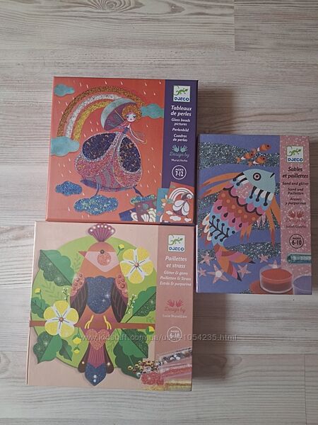 Набор для творчества Djeco Райские птички, Сказочная страна, Радужные рыбки