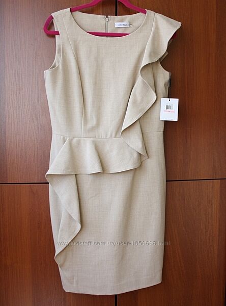Платье Calvin Klein с рюшами и оборками новое размер 10 &92 m оригинал