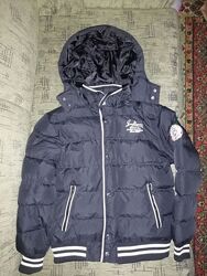 Куртка для мальчика с капюшоном зимняя