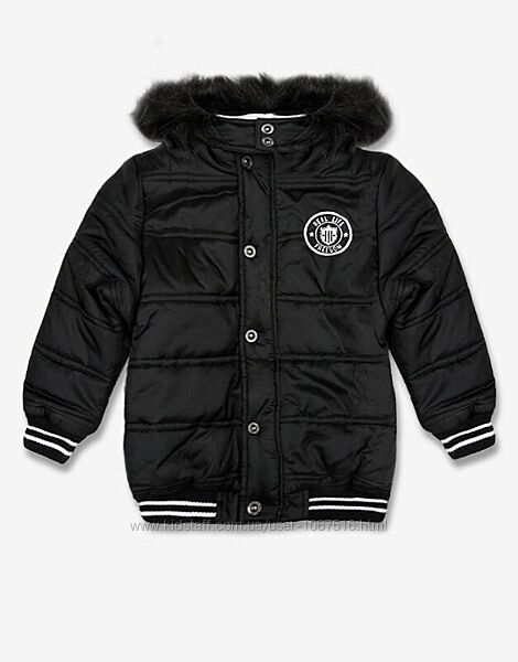 Куртка для мальчика с капюшоном зимняя, еврозима на 6-8 лет