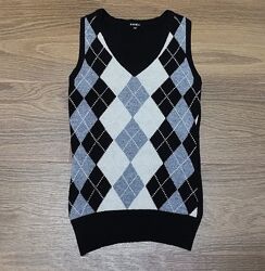 Шерстяной жилет Amisu, шерсть 80, жилетка, безрукавка, размер М, S  