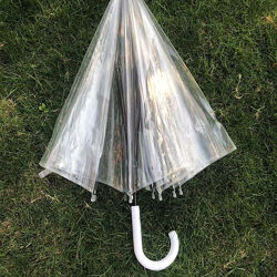 Прозрачный зонт - трость на 8 спиц