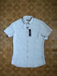 льняная рубашка из льна лён hamaki-ho / размер 48-50рр