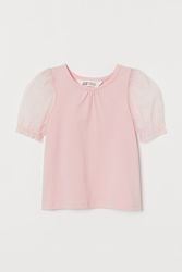 Нова рожева футболка H&M розм. 6-8 р. /128 і 8-10 р. /140 