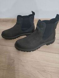 челси Tamaris нубук 38р удобнейшие как тапки, на широкую стопу, ст.25.00 см