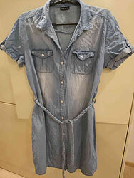 джинсовое платье наши 46-48 Германия в идеале