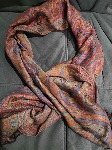 шарф пашмина яркий большой